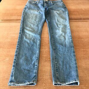 Frame Le Garcon Skinny Jeans Women 27 Blue Mid Rise Medium Wash Stretch 18337